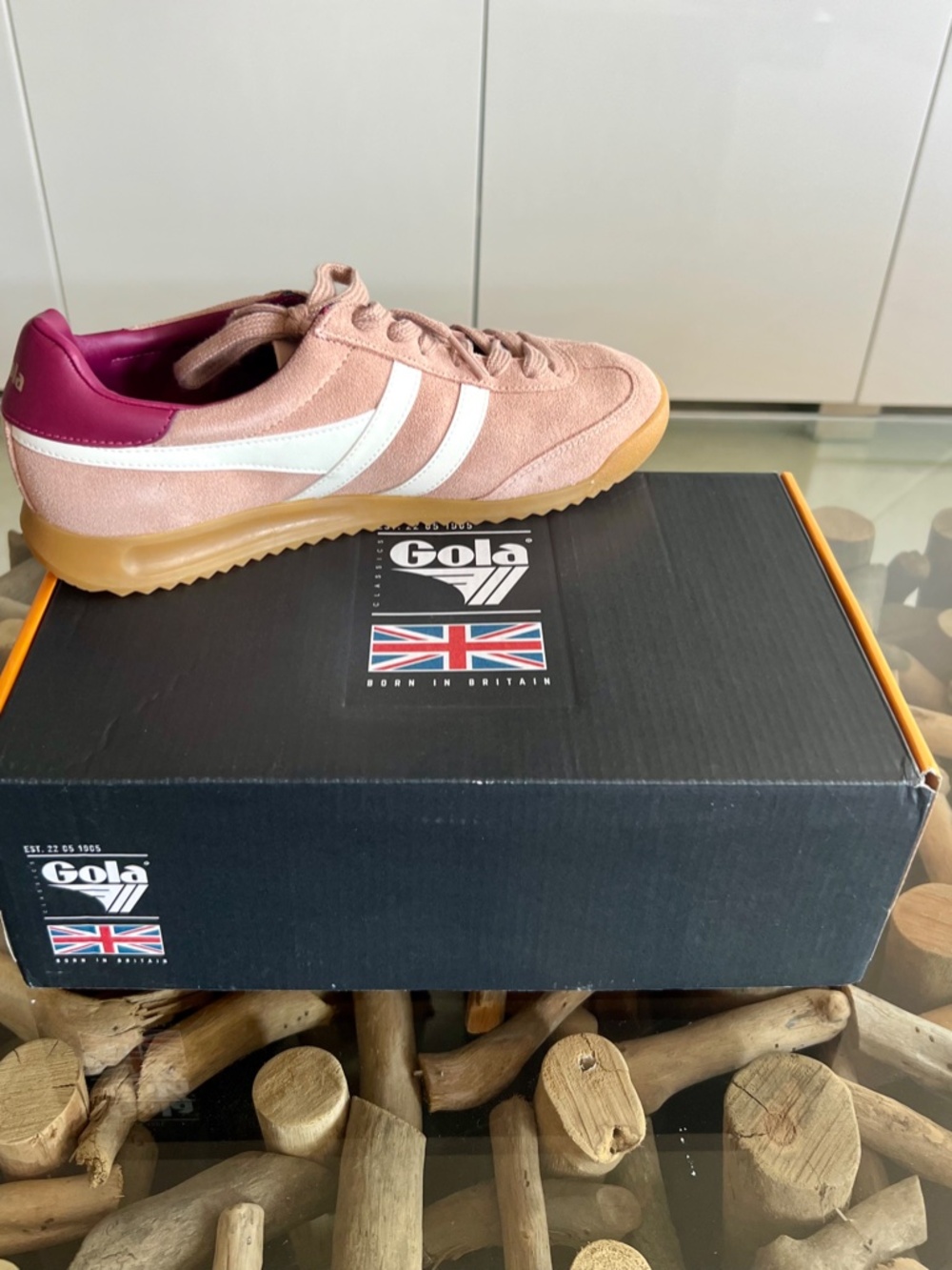 GOLA TORPEDO Cameo Cerise Suede Sneakers